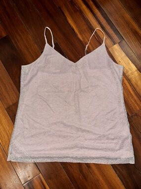 Banana Republic, 2011 Lace Trim Spaghetti Strap Cami in Light Lilac